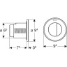 Кнопка смыва для унитаза GEBERIT TYPE 10 116,057.SN.1