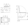 Комплект инсталляции GEBERIT DUOFIX 111.300.00.5 UP320 с подвесным унитазом SMYLE SQUARE 500.683.01.1 безободковый и крышкой-сиденьем микролифт 111.300.00.5-500,683