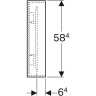 Зеркало с подсветкой GEBERIT CITTERIO 500,571.JJ.1 135 см